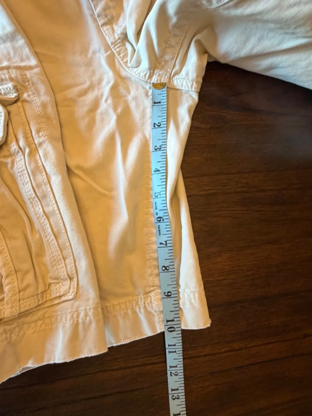 Vintage Men's American Eagle Cargo Shorts Ivory Classic Length, Size 32